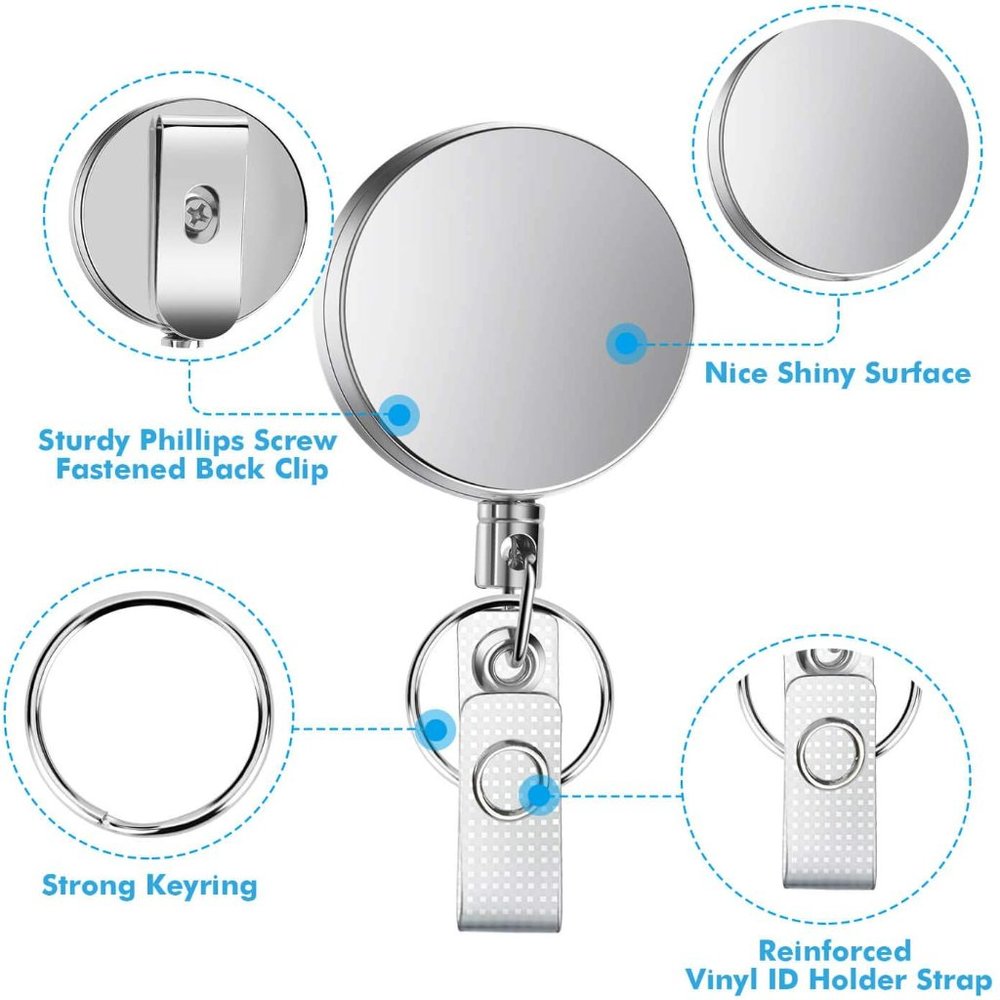 Big E - BLING BADGE REELS ID HOLDER - Picture 2 of 7